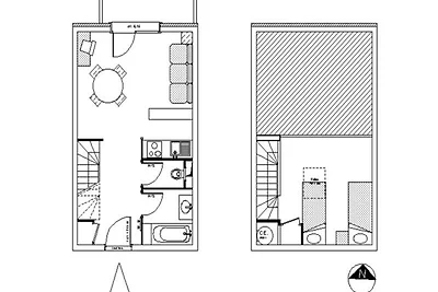 Gemütliches Mezzanine-Studio