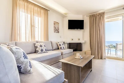 Villa a Triopetra con Piscina & Vista