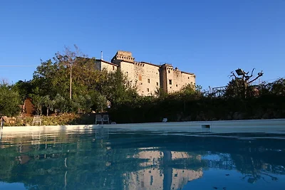 Castello medievale con piscina fra i boschi...