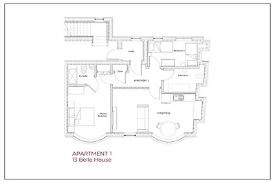 Wohnung in Filey nahe Strand