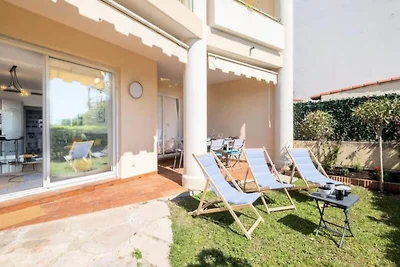 Apartment in Cannes mit Meerblick und Garten
