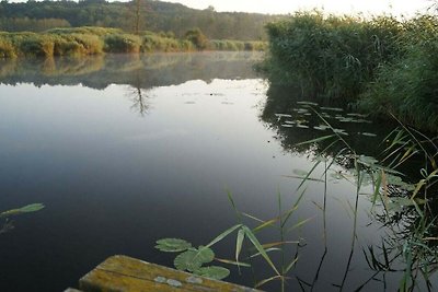 Hausboot in Loitz mit Schwimmbecken