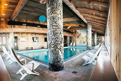 Apartment in La Plagne mit Blick auf den Mont...