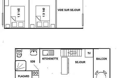 Appartamento in un resort vicino a LE...