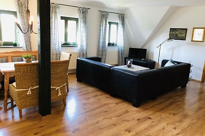 Ruim appartement in Dargun met zwembad