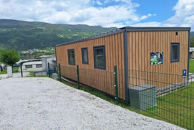 Mobilheim in der österreichischen Landschaft