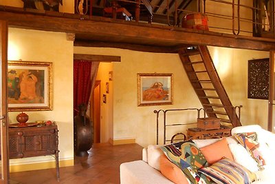 Ferienhaus mit Talblick in Seggiano mit Sauna