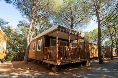 Mobilhome im Ferienpark mit grosser...