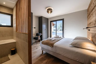 Chalet a Les Tines con vista sul Monte Bianco