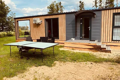 Ferienhaus in Nowe Warpno mit Garten