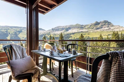 Ferienhaus mit Bergblick und Balkon für 8