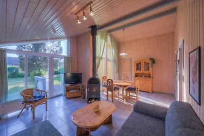 Vakantiehuis met sauna op vakantiepark Mirow