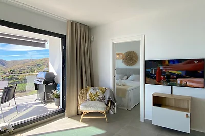 Wohnung in Málaga mit Meerblick & Pool