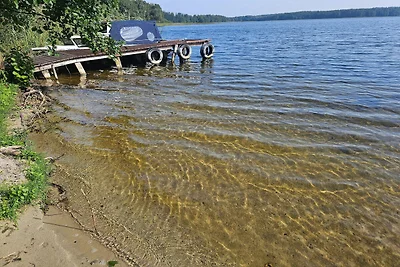 Ferienhaus am Wierzchowo-See mit Privatstrand