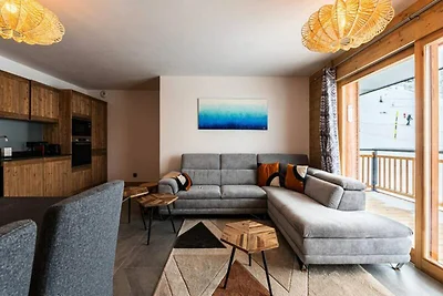 Wohnung in Plagne Centre mit Blick auf den Mo...