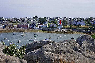 Panoramisch zeezicht, vakantiehuis, Ploudalmé...