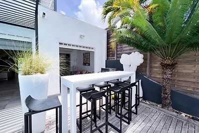 Villa a Saint François con piscina a sfioro