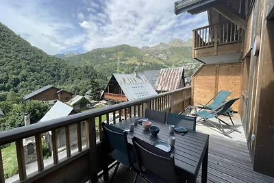 Ferienwohnung in Arves mit Blick auf die...