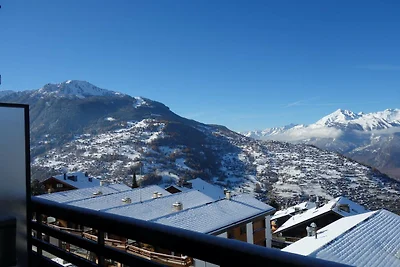 Gezellige studio in Veysonnaz met skiopslag