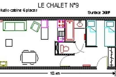 Studio für 6 Personen