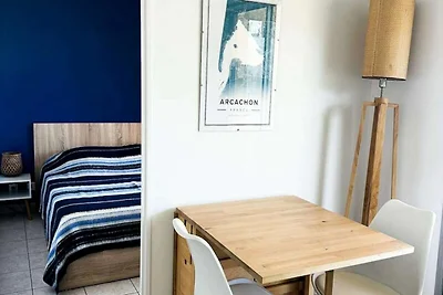 Appartement bij het strand van Eyrac met...