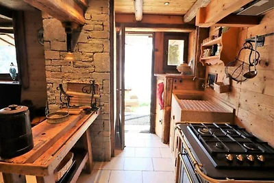 Chalet in Arèches mit Blick auf die Alpen