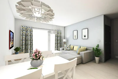 Wohnung in Grzybowo mit Garten