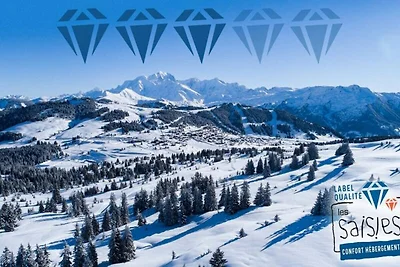 Apartment in Les Saisies mit Bergblick