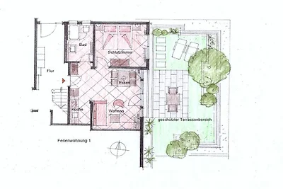 Ferienwohnung in Salem mit Schwimmbecken