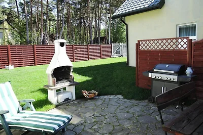 Gemütliches  Ferienhaus mit Kamin in Lukecin