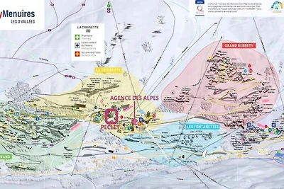Wohnung in Les Menuires an Skipisten
