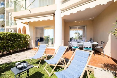 Apartment in Cannes mit Meerblick und Garten