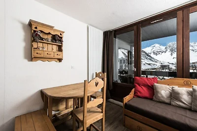 Apartment in Tignes mit Blick auf den...