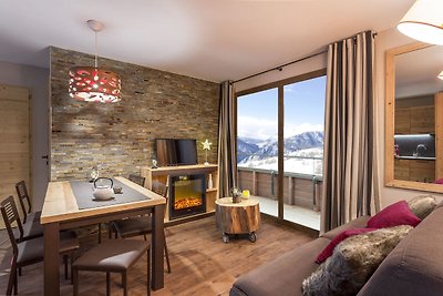 Appartement in chalet direct op skihelling