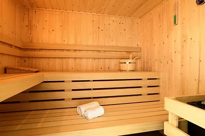 Wellnessappartement met sauna, uitzicht