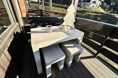 Wohnung in Megève mit Bergblick