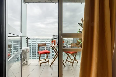 Wohnung in Warschau mit Stadtblick