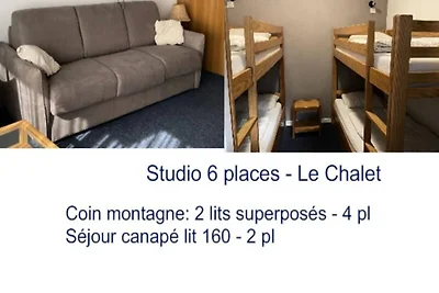 Studio für 6 Personen