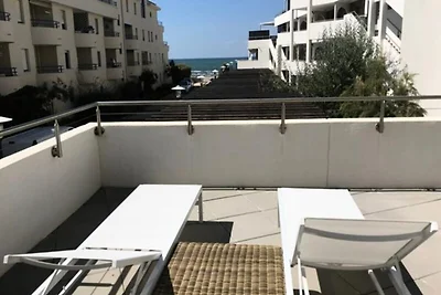 Wohnung in Grau-du-Roi mit Meerblickterrasse