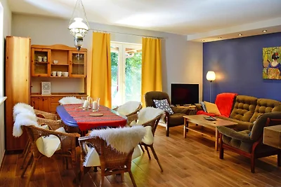 Casa de vacaciones con gran jardín privado.