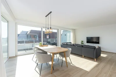Ruim appartement voor 8 personen vlakbij zee.
