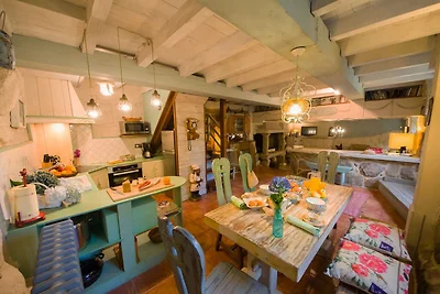 Ferienhaus mit Garten in Strandnähe