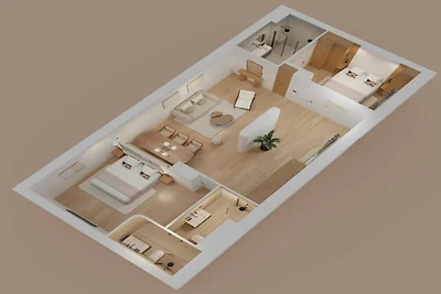 Prächtige Wohnung – 2 Schlafzimmer/6 Personen...