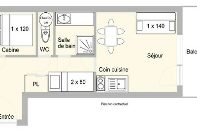 Apartment in der Nähe der Skipisten in Les...