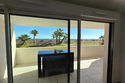 Appartement met zeezicht in Valras