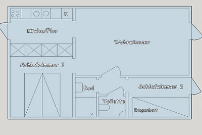 Vakantieappartement met 2 slaapkamers