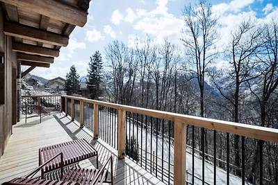 Chalet in Villarabout met sauna en bioscoop