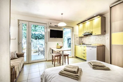 Apartments Gracin - Studio Apartment with Ter...