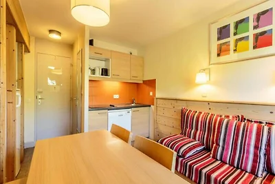 Wohnung in Plagne 1800 mit Bergblick