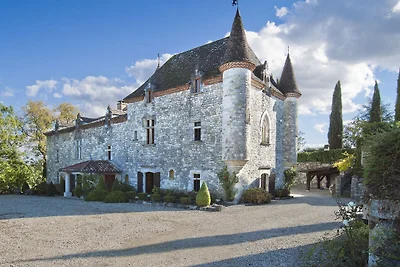 Autentico castello vicino ad Agen con sauna